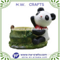 Lovey Panda Figurine Planter Flower Pot